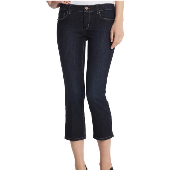 White House Black Market Noir Crop Leg Jeans - Picture 2 of 12